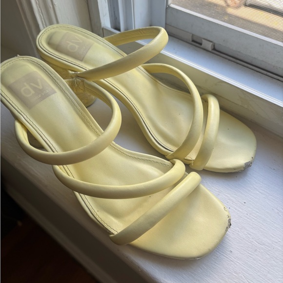 DV by Dolce Vita Yellow Strappy Heels - Picture 1 of 3